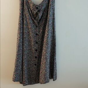 Christopher and Banks Long Flowered button down skirt Size 10P